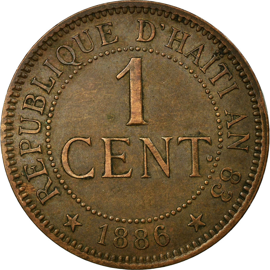 Moneta, Haiti, Centime, 1886, EF(40-45), Bronze, KM:48