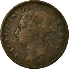 Moneta, Straits Settlements, Victoria, Cent, 1872, VF(20-25), Miedź, KM:9