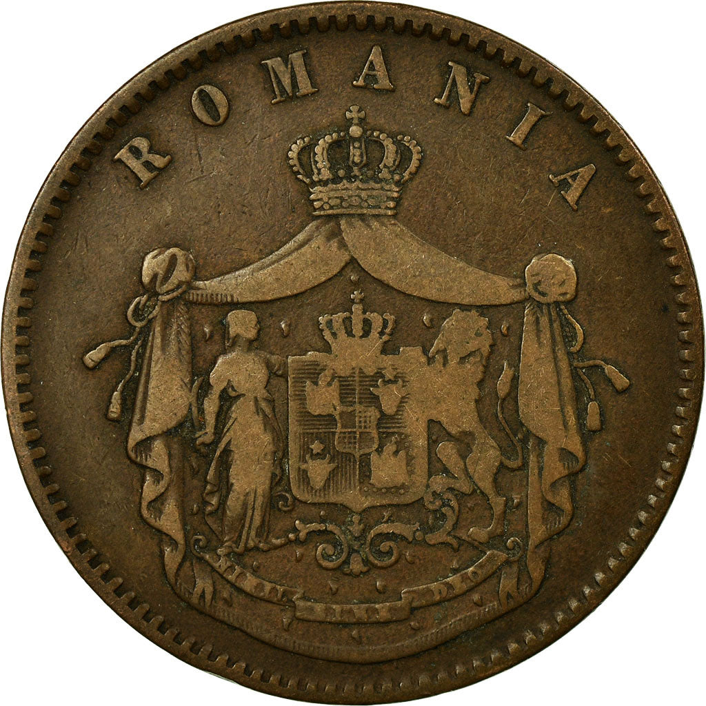 Coin, Romania, Carol I, 10 Bani, 1867, VF(30-35), Copper, KM:4.1
