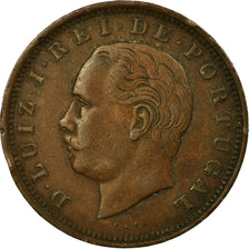 Coin, Portugal, Luiz I, 20 Reis, 1884, EF(40-45), Bronze, KM:527