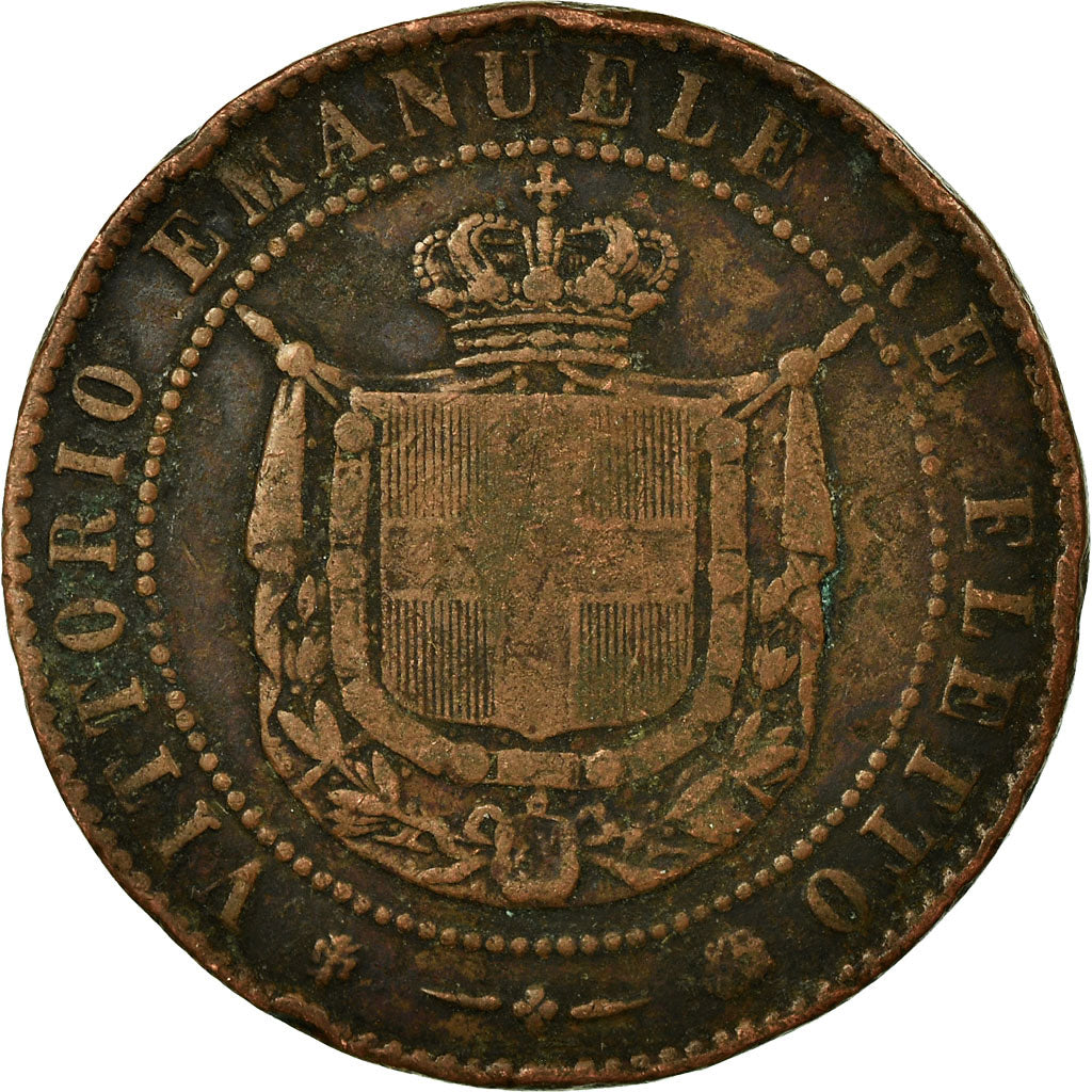 Coin, ITALIAN STATES, TUSCANY, Provisional Government, 5 Centesimi, 1859