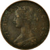 Coin, NEWFOUNDLAND, Large Cent, 1880, Royal Canadian Mint, VF(20-25), Bronze