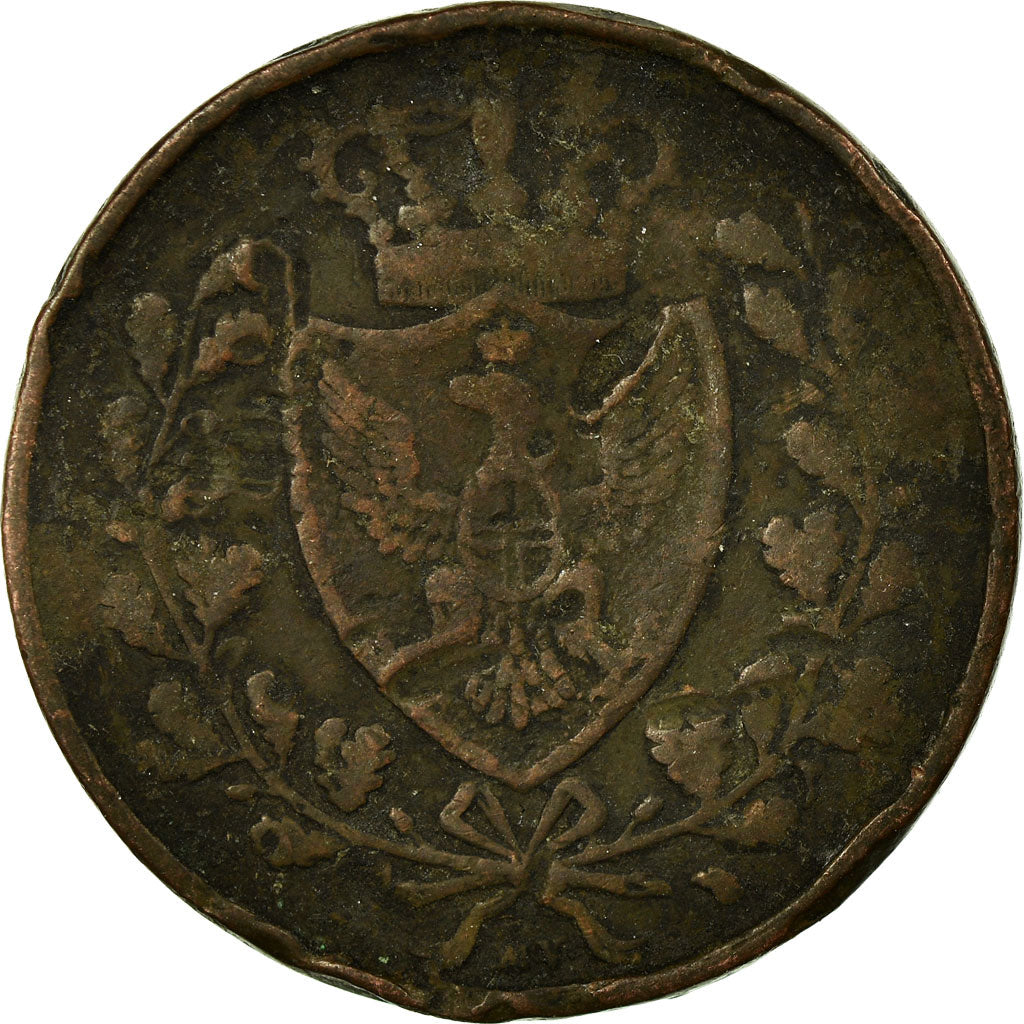 Moneda, Estados italianos, SARDINIA, Carlo Felice, 5 Centesimi, 1826, Torino