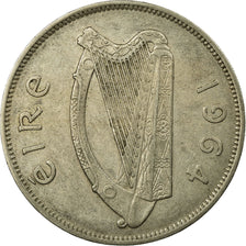Moneta, REPUBBLICA D’IRLANDA, 1/2 Crown, 1964, MB+, Rame-nichel, KM:16a