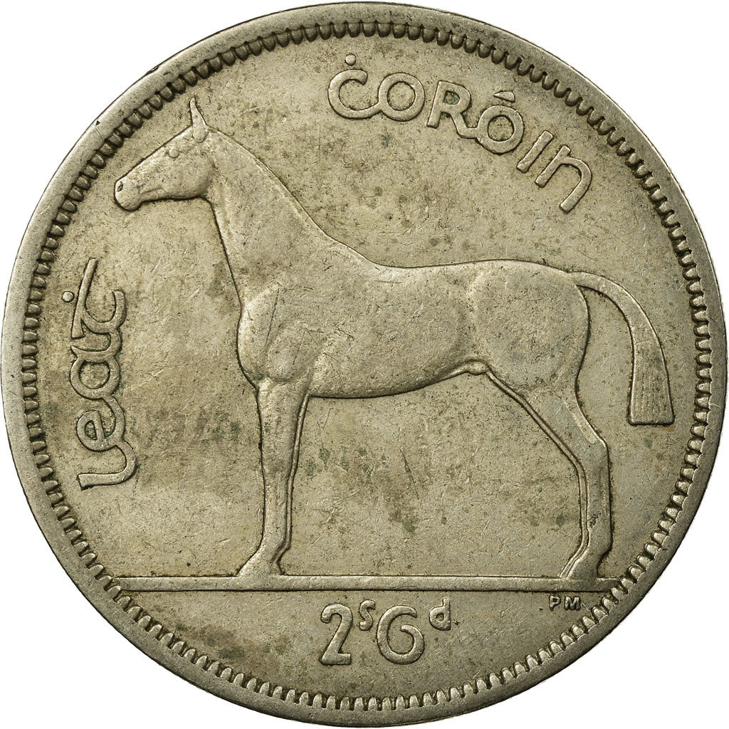 Moneta, REPUBBLICA D’IRLANDA, 1/2 Crown, 1964, MB+, Rame-nichel, KM:16a