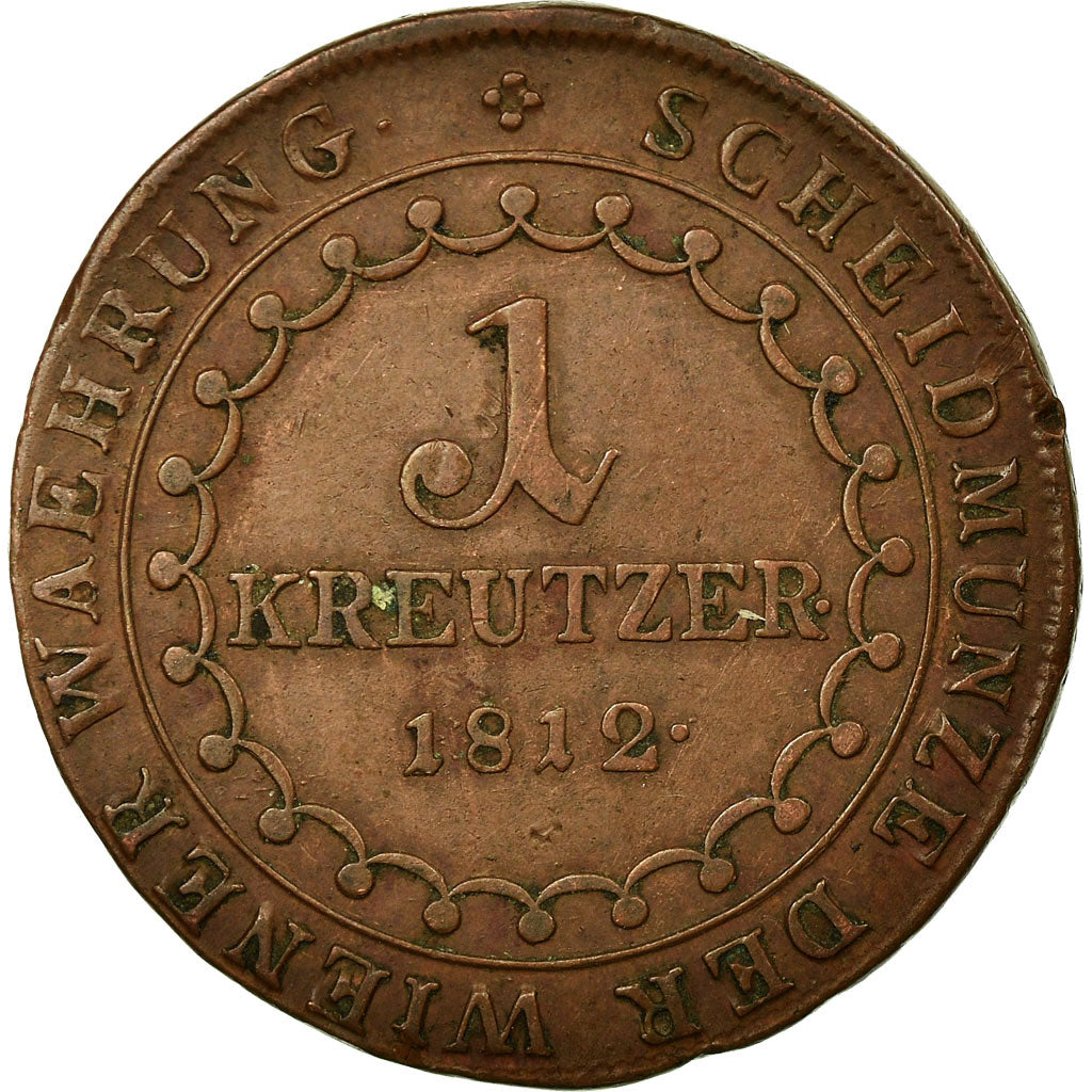 Coin, Austria, Franz II (I), Kreuzer, 1812, EF(40-45), Copper, KM:2112