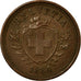 Coin, Switzerland, Rappen, 1884, Bern, EF(40-45), Bronze, KM:3.1