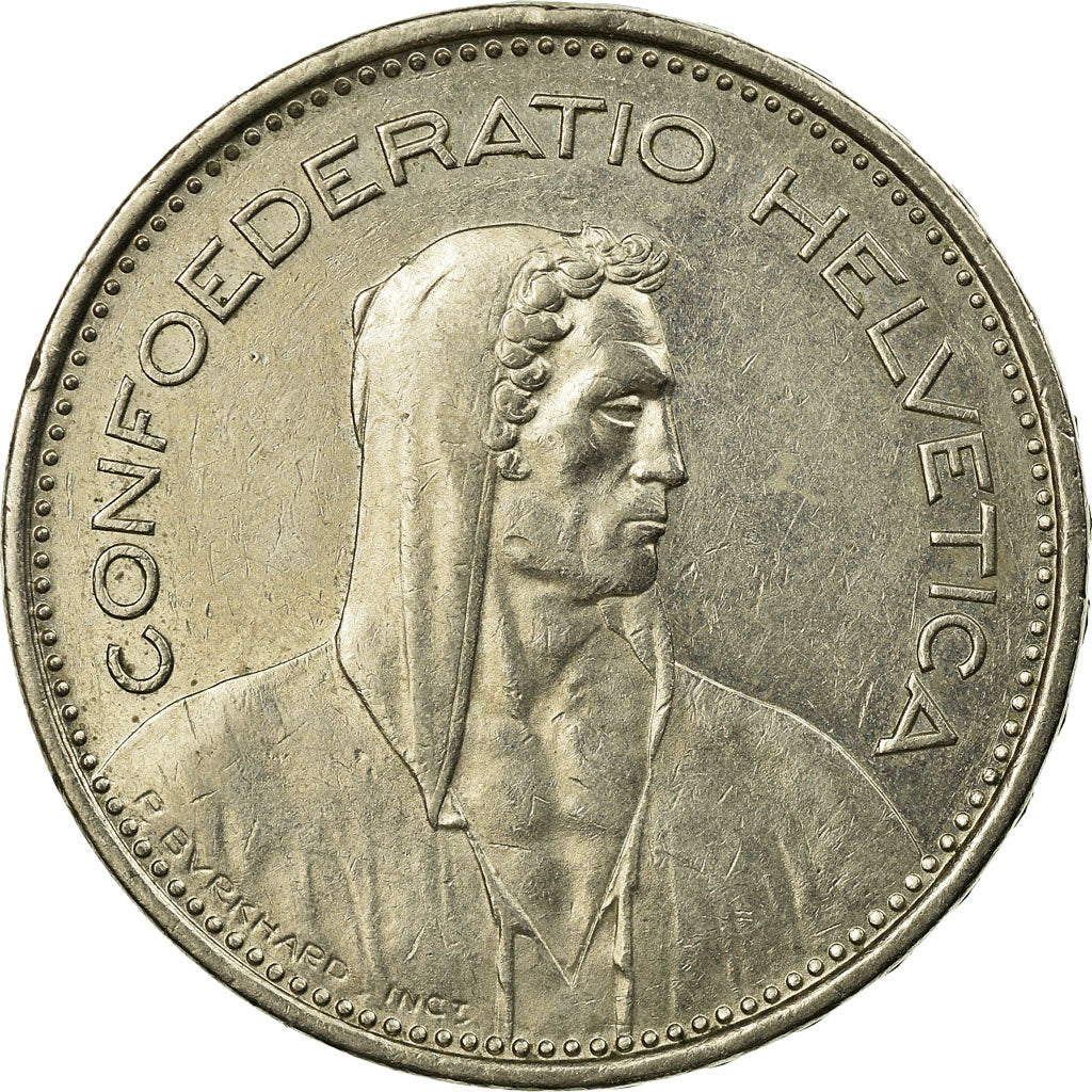 Coin, Switzerland, 5 Francs, 1980, Bern, EF(40-45), Copper-nickel, KM:40a.1
