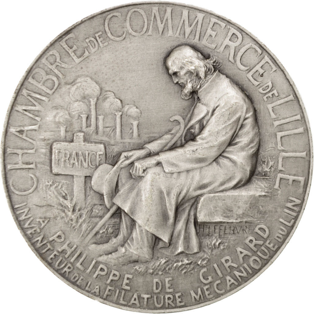 Frankreich, Medal, French Fifth Republic, Business & industry, Lefebvre, SS+