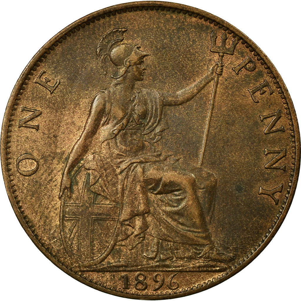 Coin, Great Britain, Victoria, Penny, 1894, EF(40-45), Bronze, KM:790
