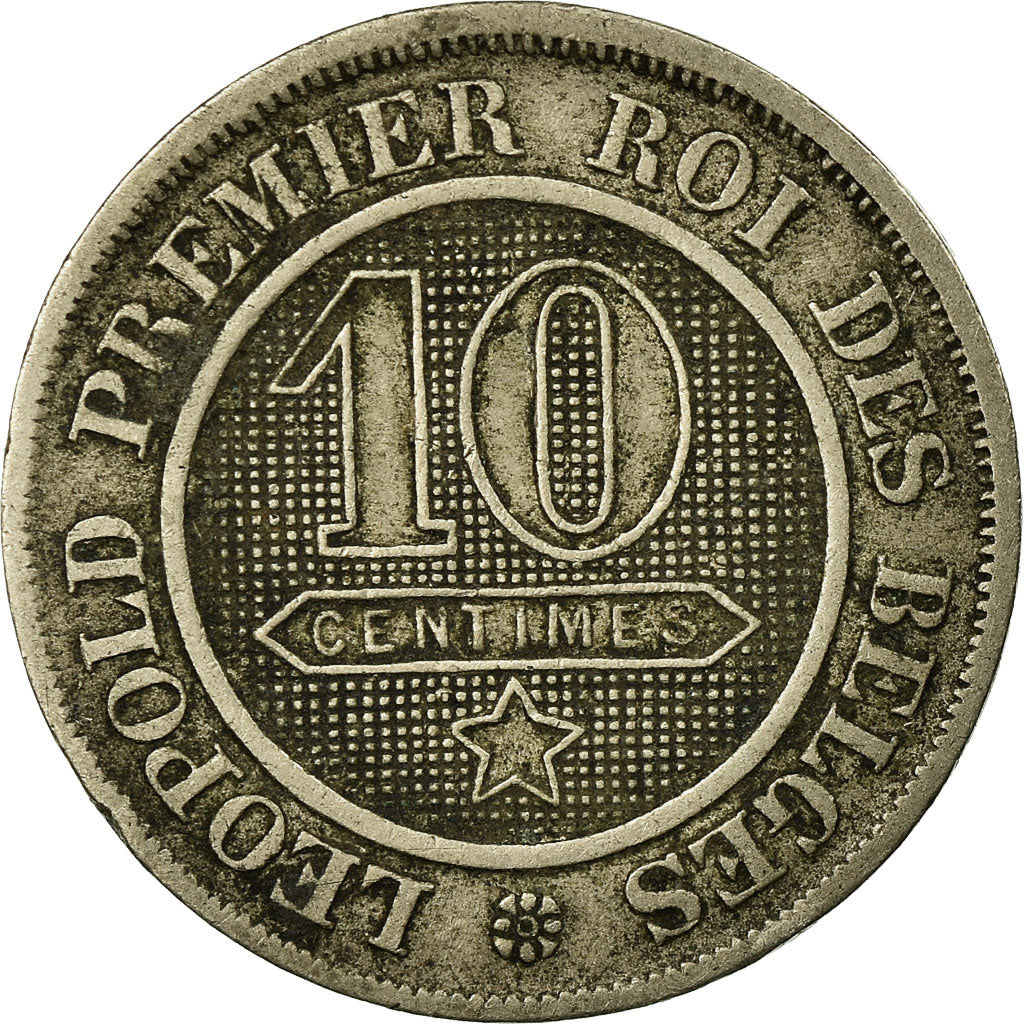 Coin, Belgium, Leopold I, 10 Centimes, 1864, VF(30-35), Copper-nickel, KM:22