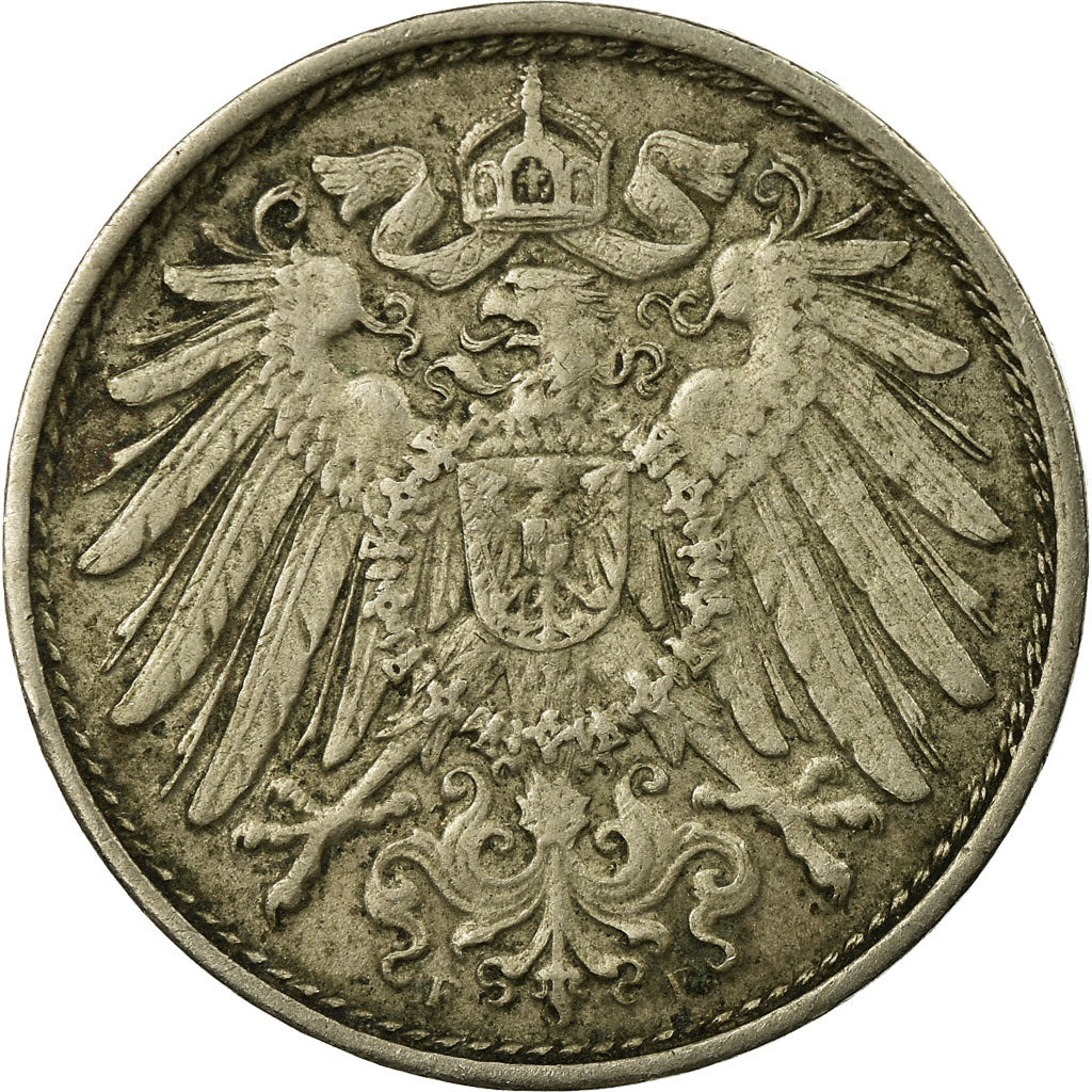 Coin, GERMANY - EMPIRE, Wilhelm II, 10 Pfennig, 1914, Stuttgart, EF(40-45)