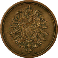 Coin, GERMANY - EMPIRE, Wilhelm I, Pfennig, 1874, Berlin, EF(40-45), Copper