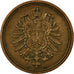 Münze, GERMANY - EMPIRE, Wilhelm I, Pfennig, 1874, Berlin, SS, Kupfer, KM:1