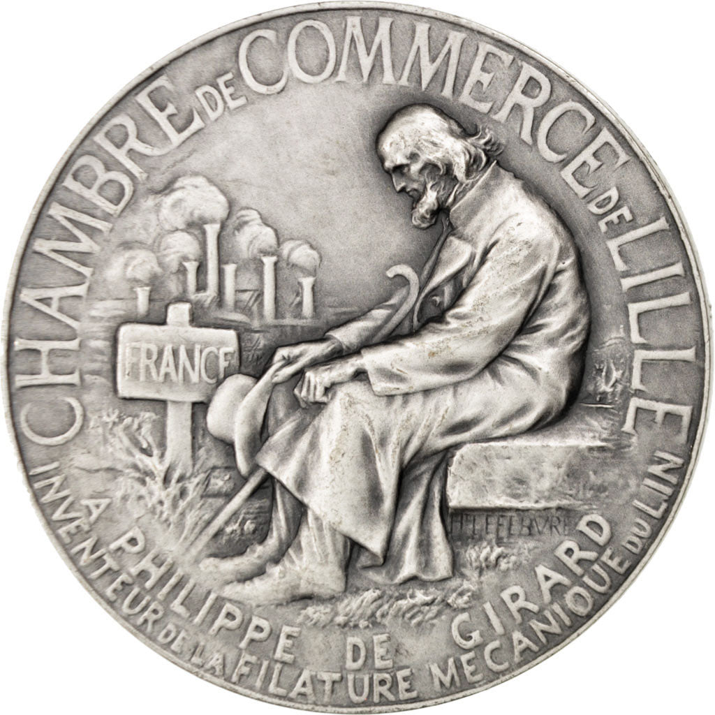 France, Medal, French Fifth Republic, Business & industry, Lefebvre, AU(55-58)