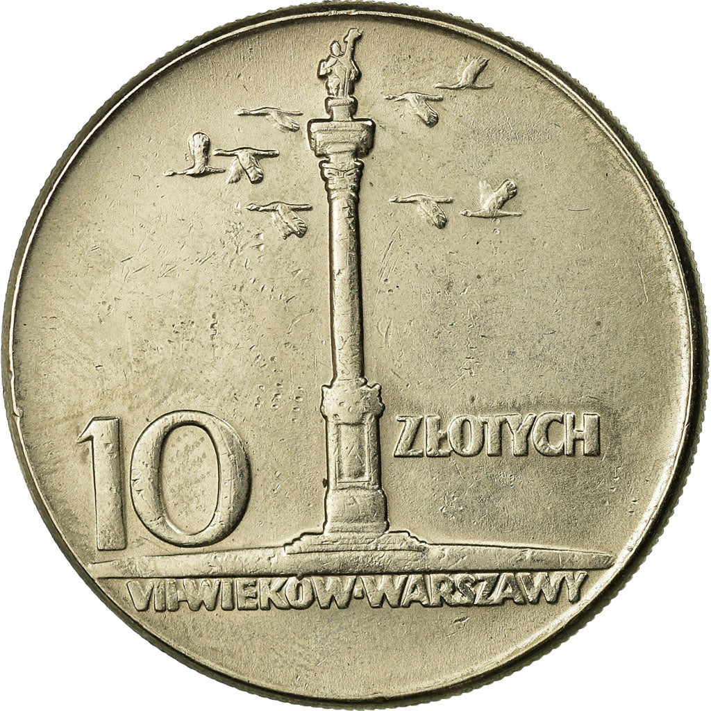 Moneda, Polonia, 10 Zlotych, 1965, Warsaw, EBC, Cobre - níquel, KM:55