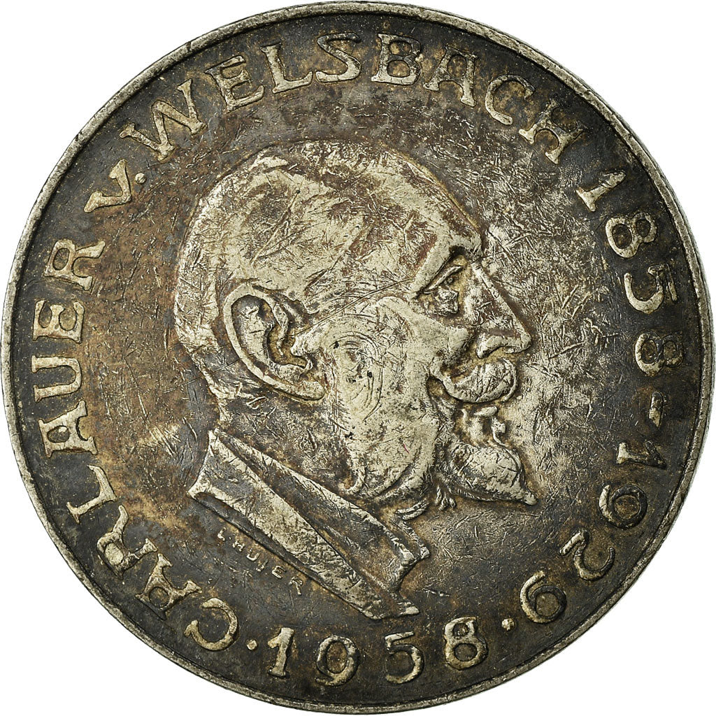 Moneta, Austria, 25 Schilling, 1958, BB, Argento, KM:2884