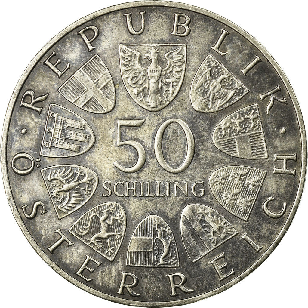 Monnaie, Autriche, 50 Schilling, 1967, SUP, Argent, KM:2902