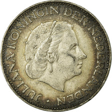 Coin, Netherlands, Juliana, 2-1/2 Gulden, 1960, F(12-15), Silver, KM:185