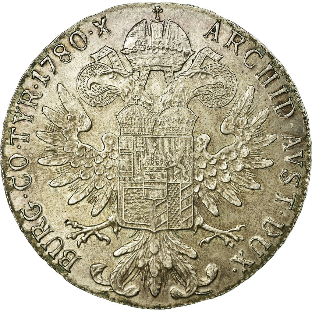 Coin, Austria, Joseph II, Thaler, 1780, Restrike, Vienna, AU(55-58), Silver