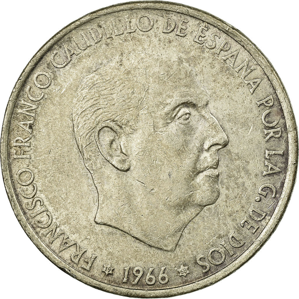Coin, Spain, Caudillo and regent, 100 Pesetas, 1968, Madrid, EF(40-45), Silver
