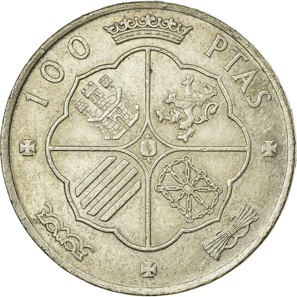Coin, Spain, Caudillo and regent, 100 Pesetas, 1968, Madrid, EF(40-45), Silver