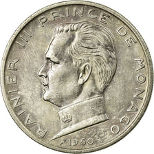 Coin, Monaco, Rainier III, 5 Francs, 1960, EF(40-45), Silver, KM:141, Gadoury:MC
