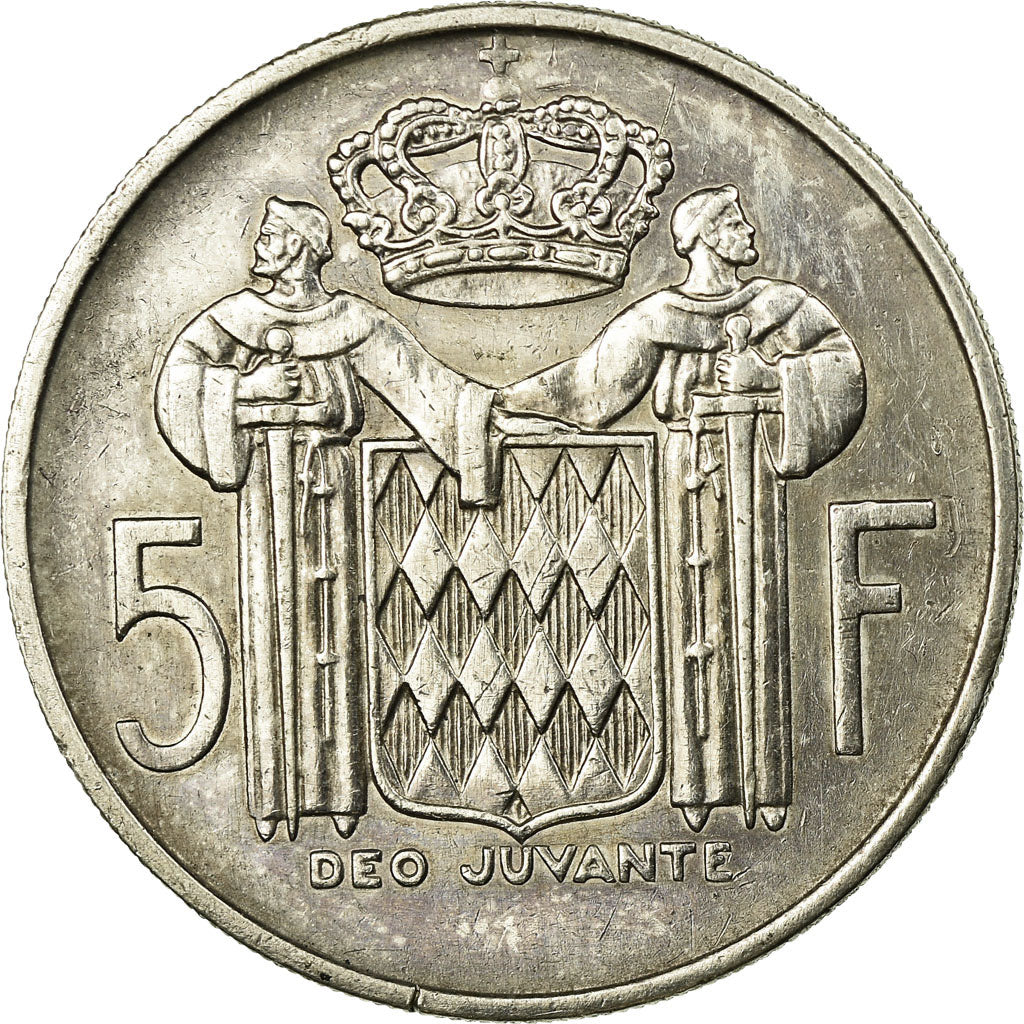 Coin, Monaco, Rainier III, 5 Francs, 1960, EF(40-45), Silver, KM:141, Gadoury:MC