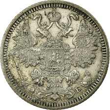 Coin, Russia, Nicholas II, 15 Kopeks, 1908, Saint-Petersburg, EF(40-45), Silver