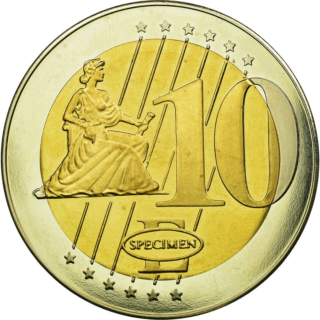 Vatican, Medal, 10 E, Essai-Trial Jean Paul II, 2004, MS(63), Bi-Metallic