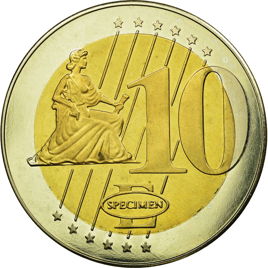 Vatican, Medal, 10 E, Essai-Trial Jean Paul II, 2008, MS(63), Bi-Metallic