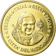 Vatikan, Medaille, 20 C, Essai-Trial Benoit XVI, 2008, UNZ, Messing