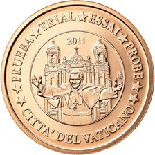 Watykan, Medal, 5 C, Essai-Trial Benoit XVI, 2011, MS(63), Miedź