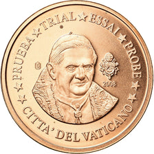 Watykan, Medal, 1 C, Essai-Trial Benoit XVI, 2008, MS(63), Miedź