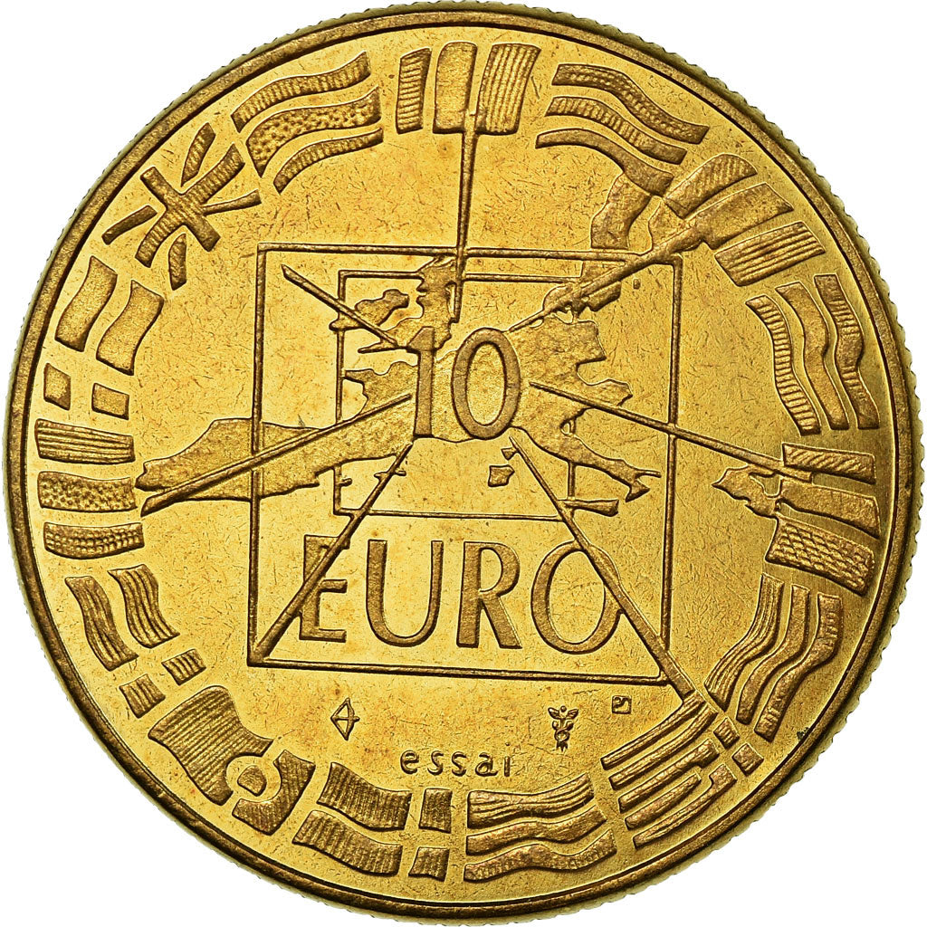 France, Medal, De Gaulle et Adenauer, History, 1998, AU(55-58), Brass