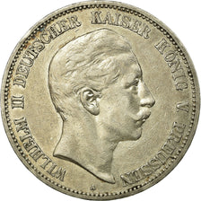Münze, Deutsch Staaten, PRUSSIA, Wilhelm II, 5 Mark, 1907, Berlin, SS+, Silber