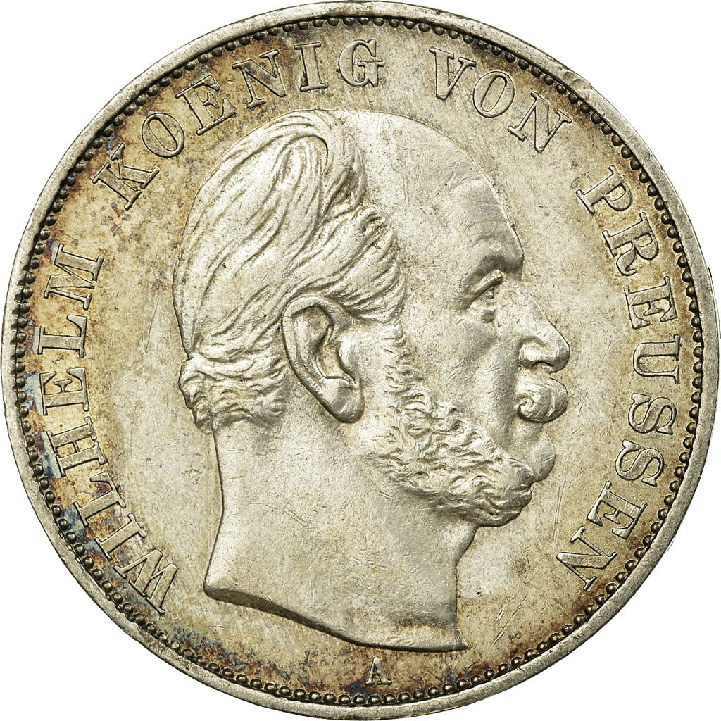 Coin, German States, PRUSSIA, Wilhelm I, Thaler, 1871, Berlin, AU(50-53)