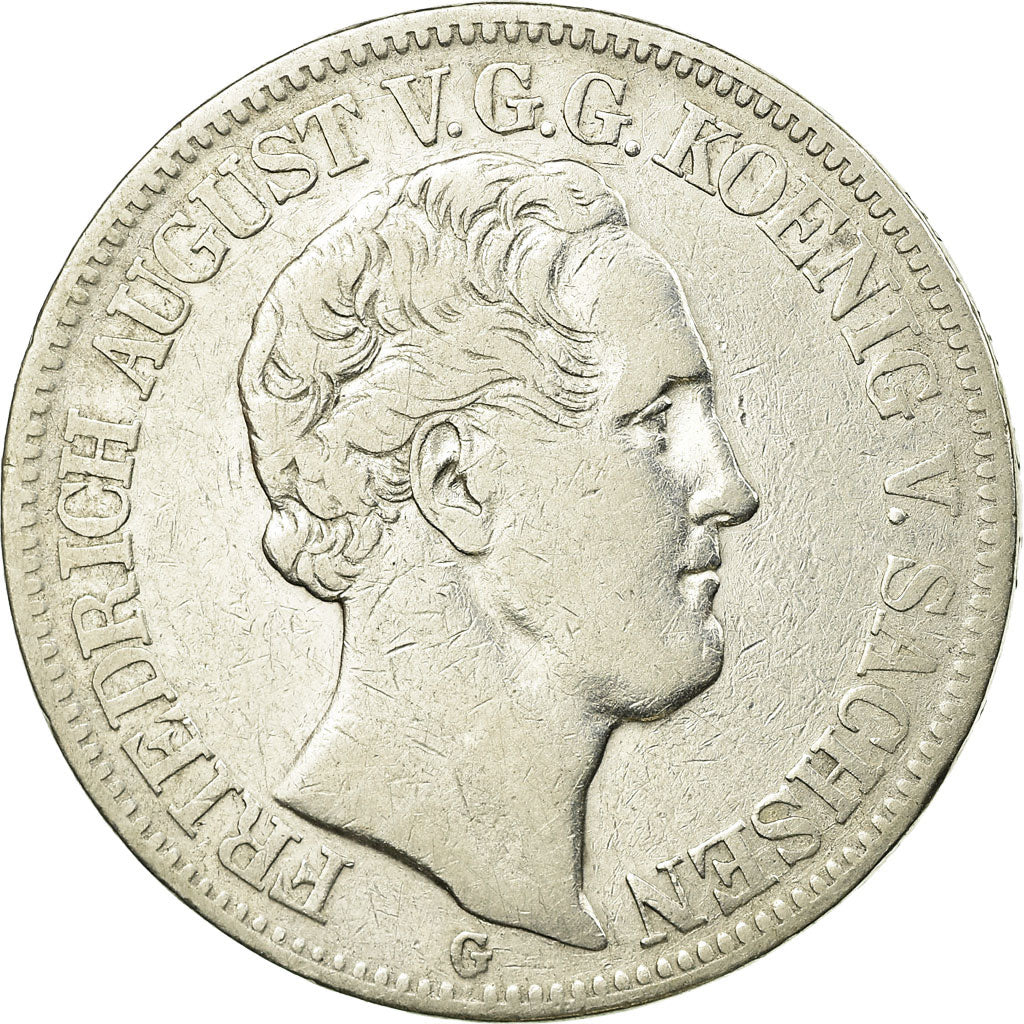 Coin, German States, SAXONY-ALBERTINE, Friedrich August II, Thaler, 1842