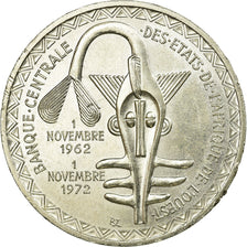 Coin, West African States, 500 Francs, 1972, Paris, AU(55-58), Silver, KM:7