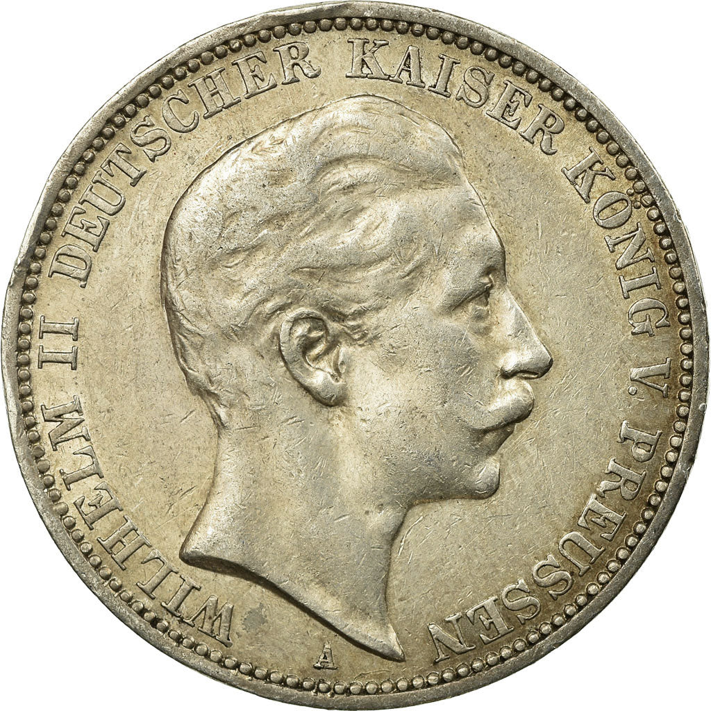 Münze, Deutsch Staaten, PRUSSIA, Wilhelm II, 3 Mark, 1912, Berlin, SS+, Silber