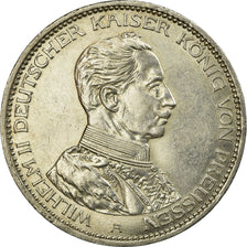Coin, German States, PRUSSIA, Wilhelm II, 3 Mark, 1914, Berlin, AU(55-58)