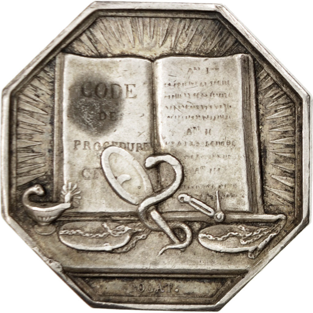 France, Justice, Politics, Society, War, Medal, EF(40-45), Rogat, Silver, 33,...