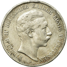 Coin, German States, PRUSSIA, Wilhelm II, 2 Mark, 1892, Berlin, VF(30-35)