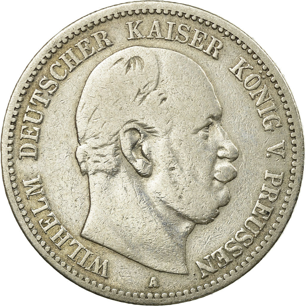 Coin, German States, PRUSSIA, Wilhelm I, 2 Mark, 1877, Berlin, VF(30-35)