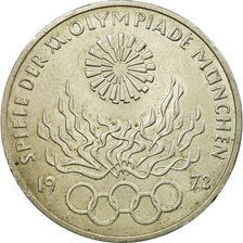Coin, GERMANY - FEDERAL REPUBLIC, 10 Mark, 1972, Hambourg, EF(40-45), Silver