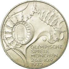 Coin, GERMANY - FEDERAL REPUBLIC, 10 Mark, 1972, Munich, AU(50-53), Silver