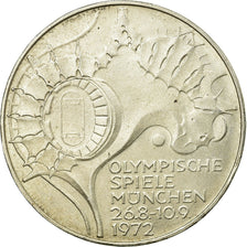 Coin, GERMANY - FEDERAL REPUBLIC, 10 Mark, 1972, Stuttgart, AU(55-58), Silver