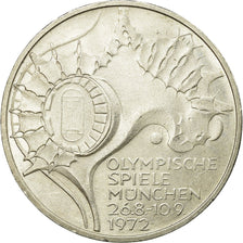 Coin, GERMANY - FEDERAL REPUBLIC, 10 Mark, 1972, Stuttgart, MS(60-62), Silver