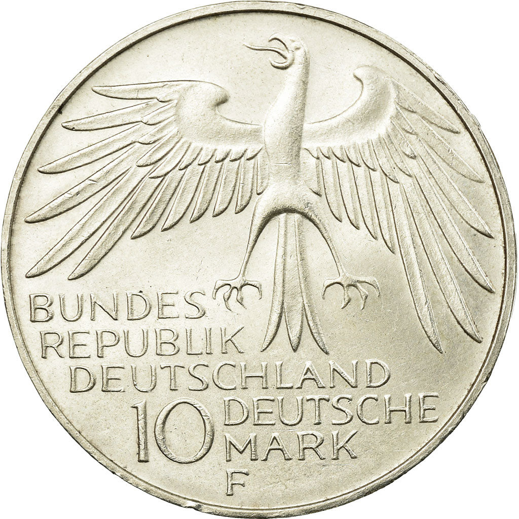 Monnaie, République fédérale allemande, 10 Mark, 1972, Stuttgart, SUP+