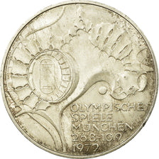 Moneta, GERMANIA - REPUBBLICA FEDERALE, 10 Mark, 1972, Karlsruhe, MB+, Argento